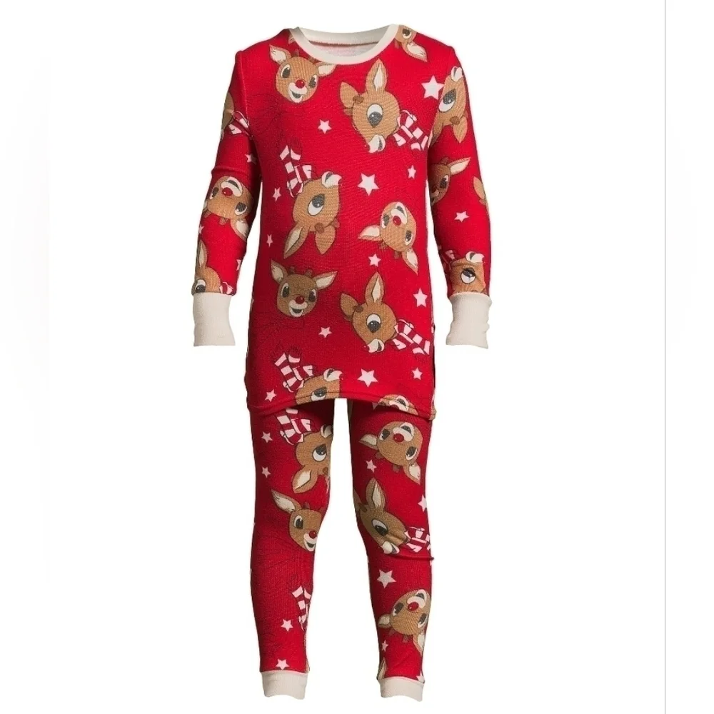 New toddler boy/ girl Christmas Rudolph the Red Nosed Reindeer pajama set
